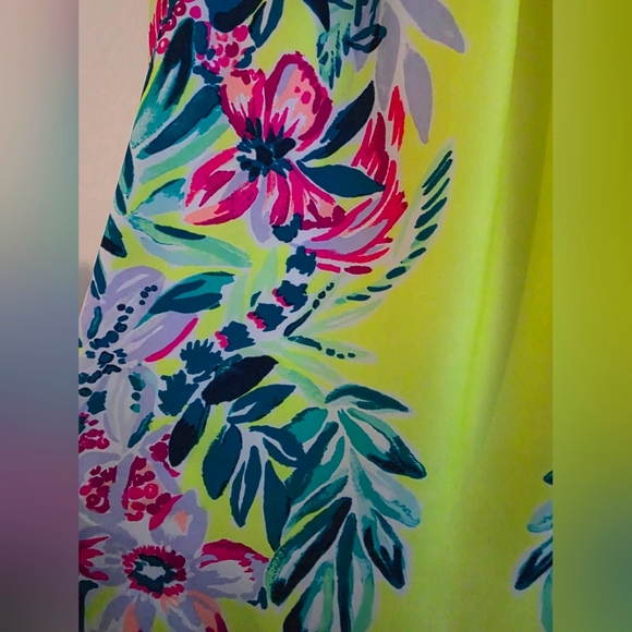 Lilly Pulitzer Payge Off Shoulder‎ Dress Bauble Yellow Lemur Alone GRAIL SMALL - Picture 4 of 10